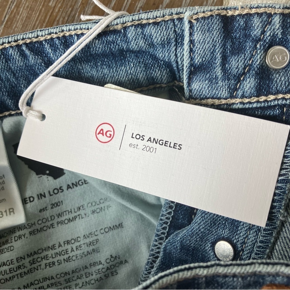 NWT AG Adriano Goldschmied Womens Alexxis Vintage High Rise Straight Jean (31) - Picture 13 of 16